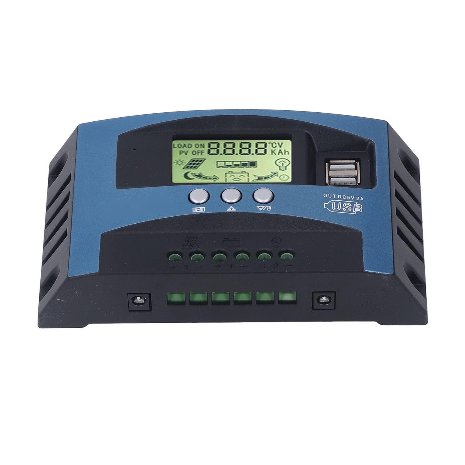 Regulador solar, MPPT controlador solar fotovoltaico, seguimiento de carga, tubo MoS, pantalla digital en tiempo real, 12 V, 24 V, corto, controladores de energía (100 A)