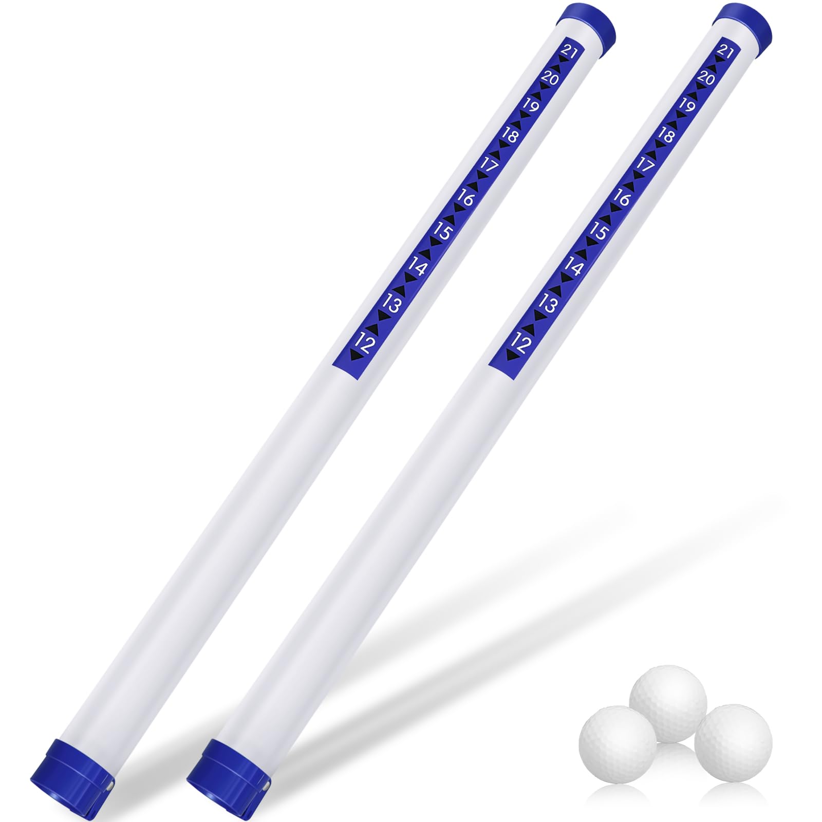 Deekin Recogedor de pelotas de golf de plástico transparente para recoger pelotas de golf, dispositivo profesional de herramienta de recogida para hombres y mujeres, 35.4 pulgadas
