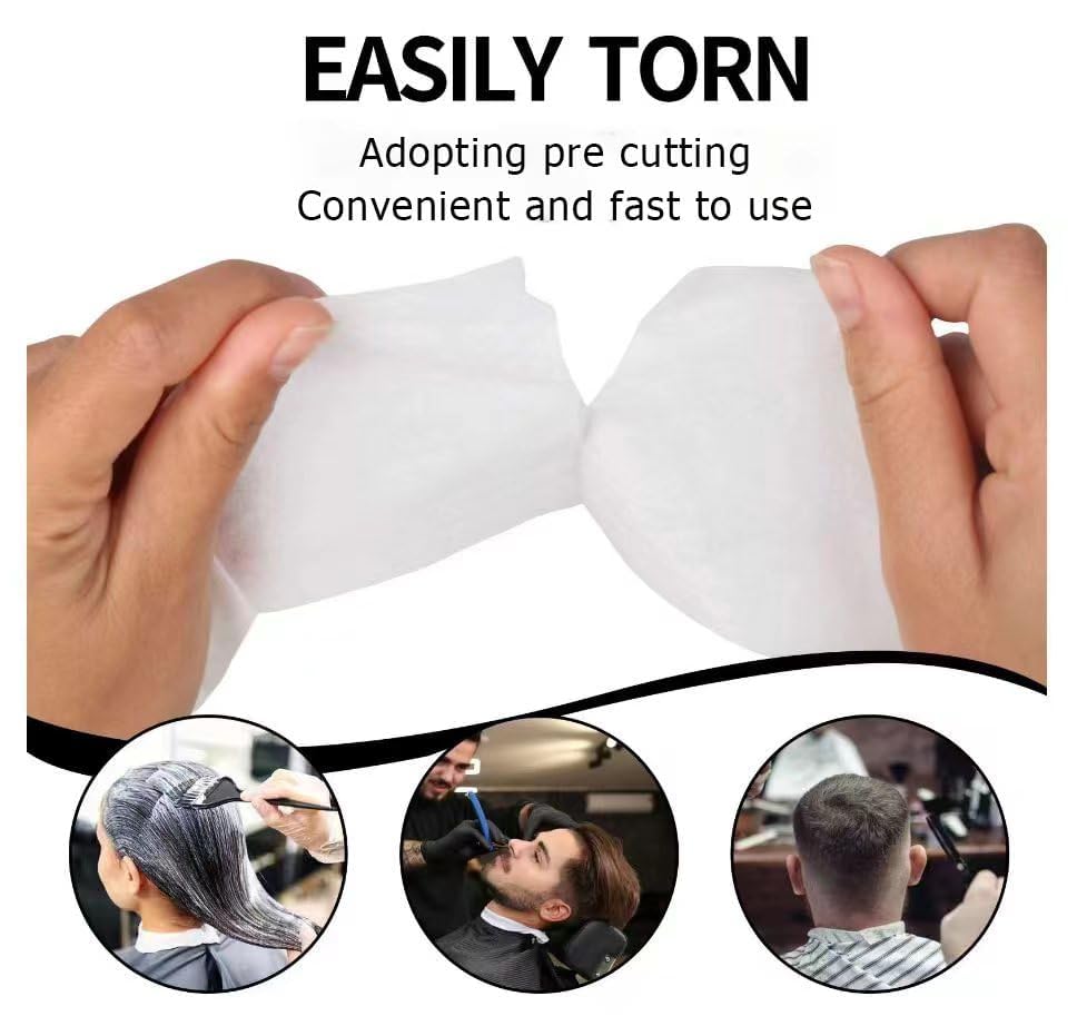 Miniatura 3 de Pro 5 rollos cuello tiras herramienta de corte de pelo para barbería suministros barbería accesorios cuello papel