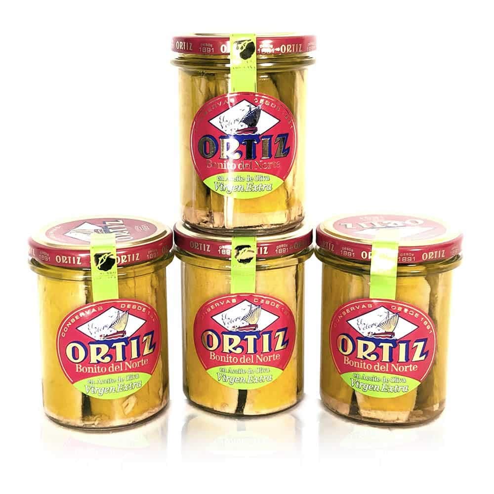 HÜBSCHES PAKET NORDEN IN EXTRA VIRGIN OIL JAR 260 ORTIZ x4