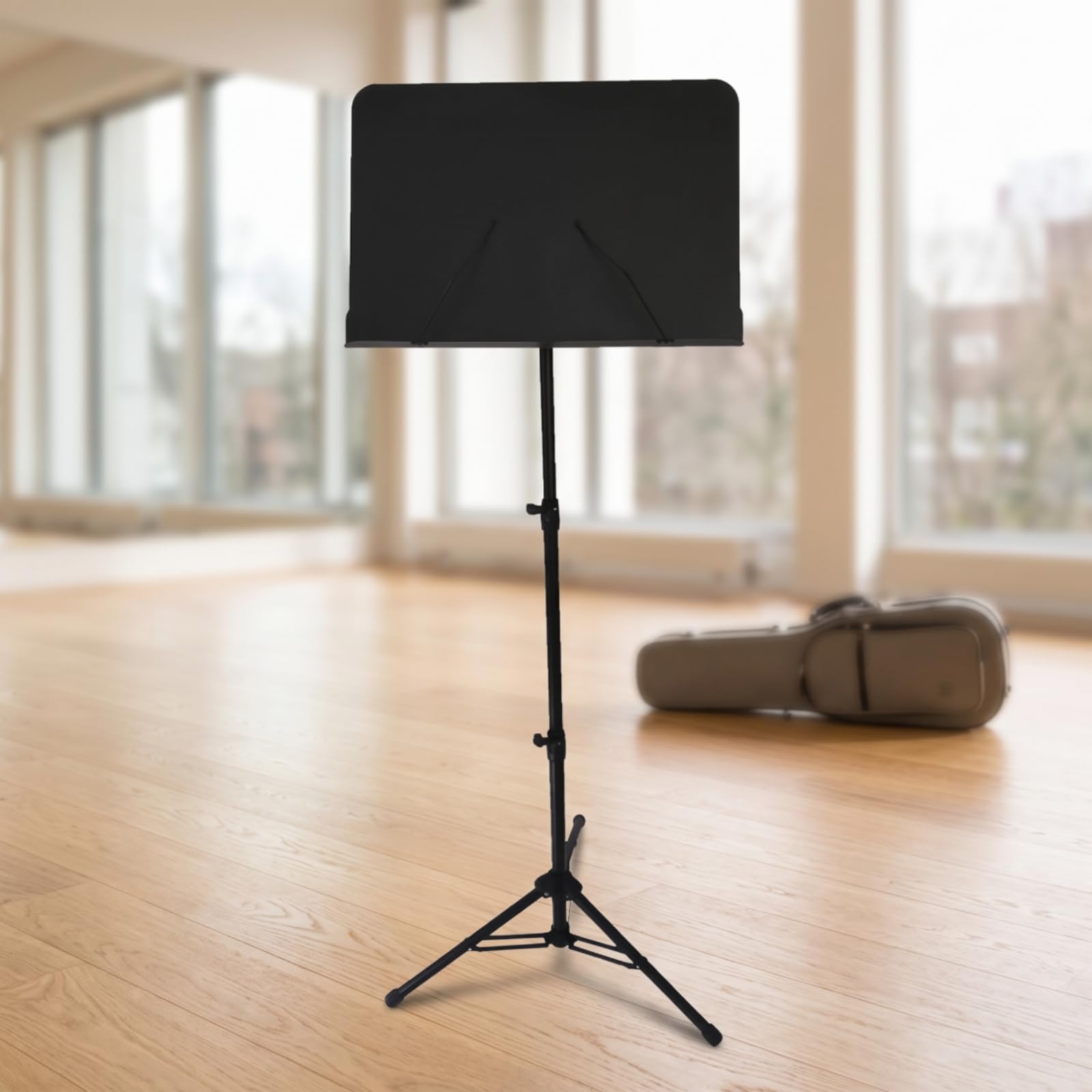 Gralara Porta Spartiti Regolabile in Altezza Leggiadre Musicale con Treppiede Inclinabile Leggiadre da Terra per Musicisti, Studenti