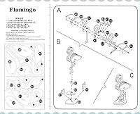 Vista 5 de Rompecabezas 3D de madera de animales salvajes - Juego de 6 piezas de animales salvajes de madera, modelos de esqueleto de montaje de madera