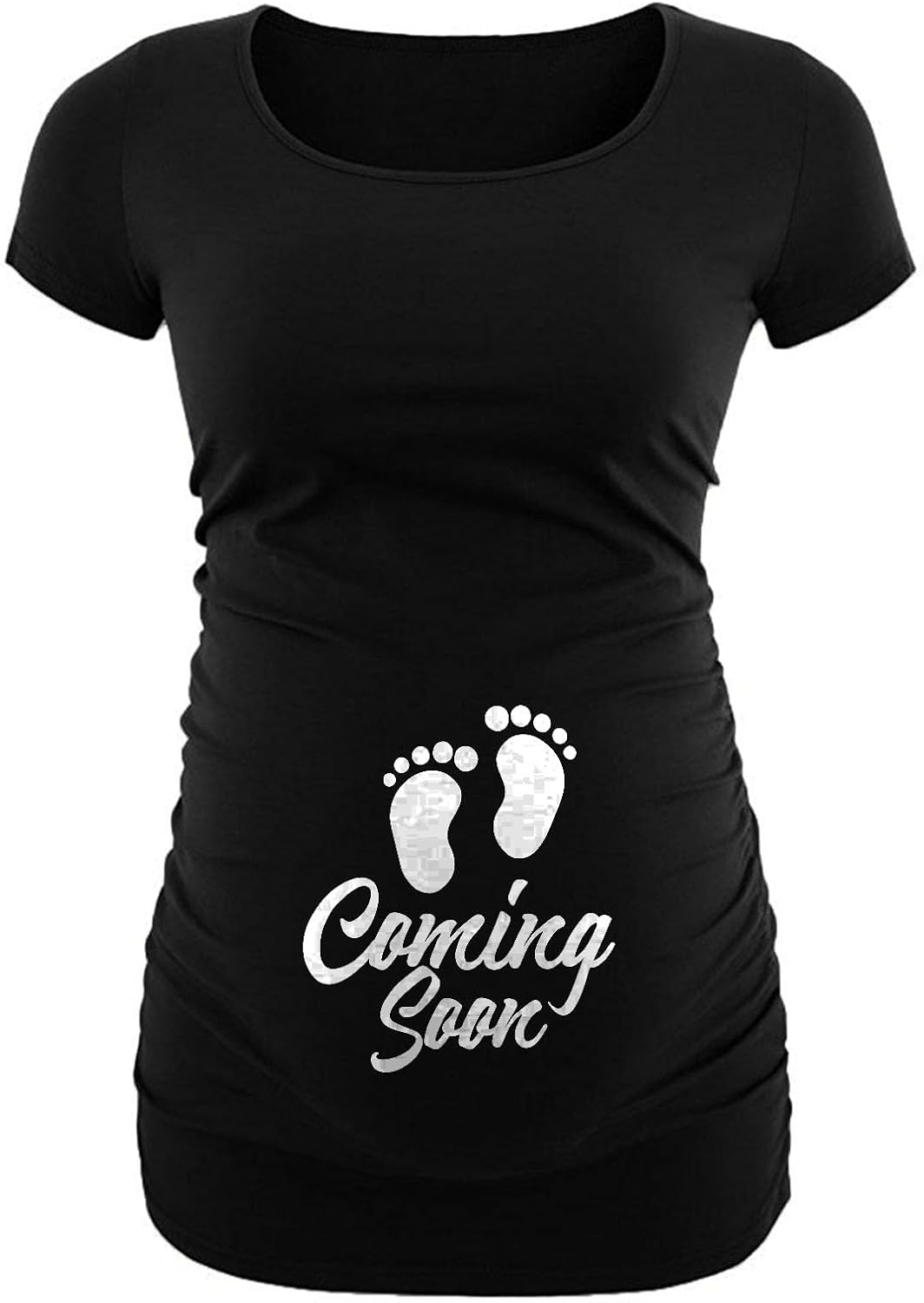 Funny Maternity Shirts for Women - Soft Comfortable Graphic Womens Pregnancy Tops Short Sleeve - Image 4
