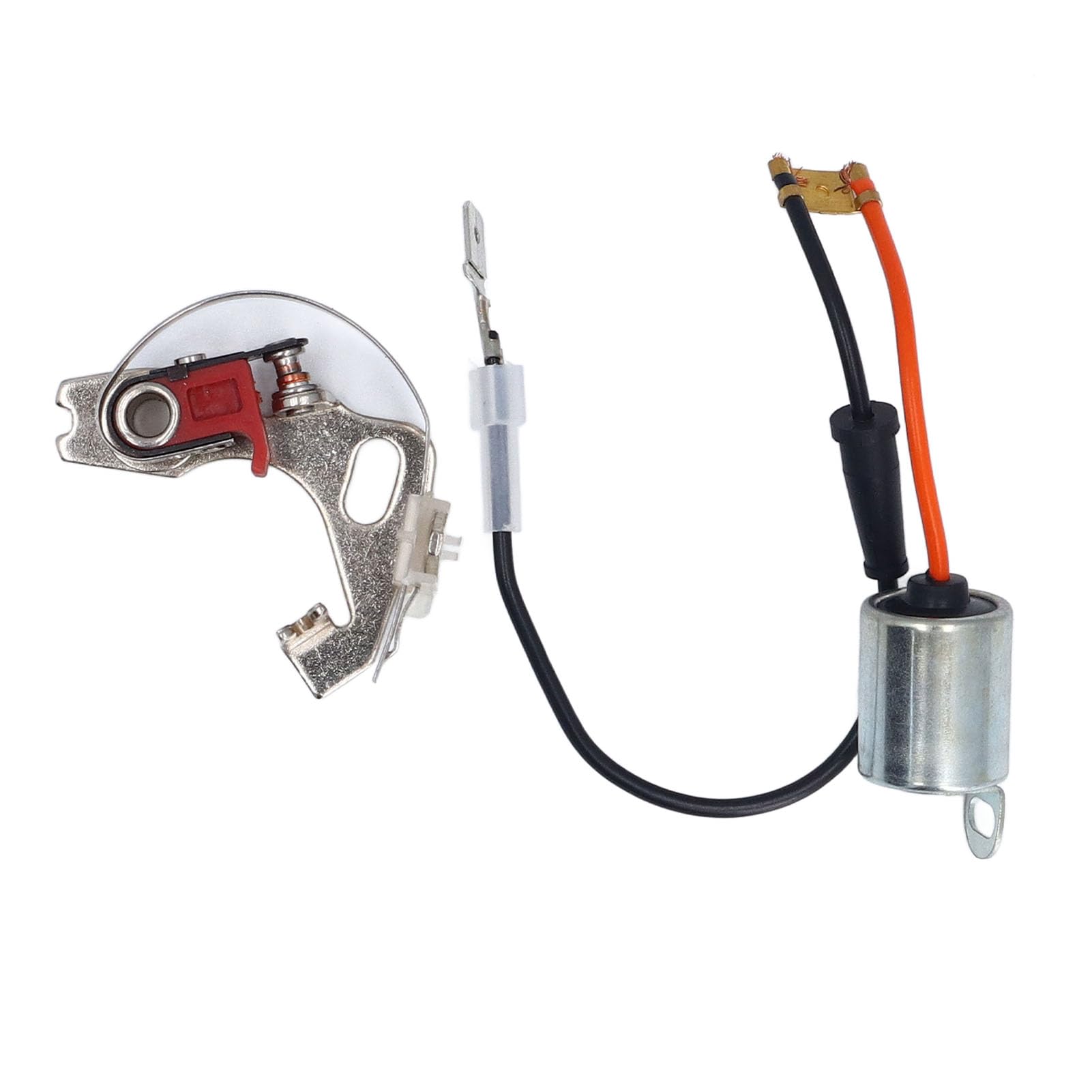 Verteilerpunkte und Kondensator-Set Premium langlebiges, verbessertes Leistungszündsystem für Lucas Typ 43D4 43D6 45D4 45D6 Verteiler Metall ABS 2-teilige Komponenten