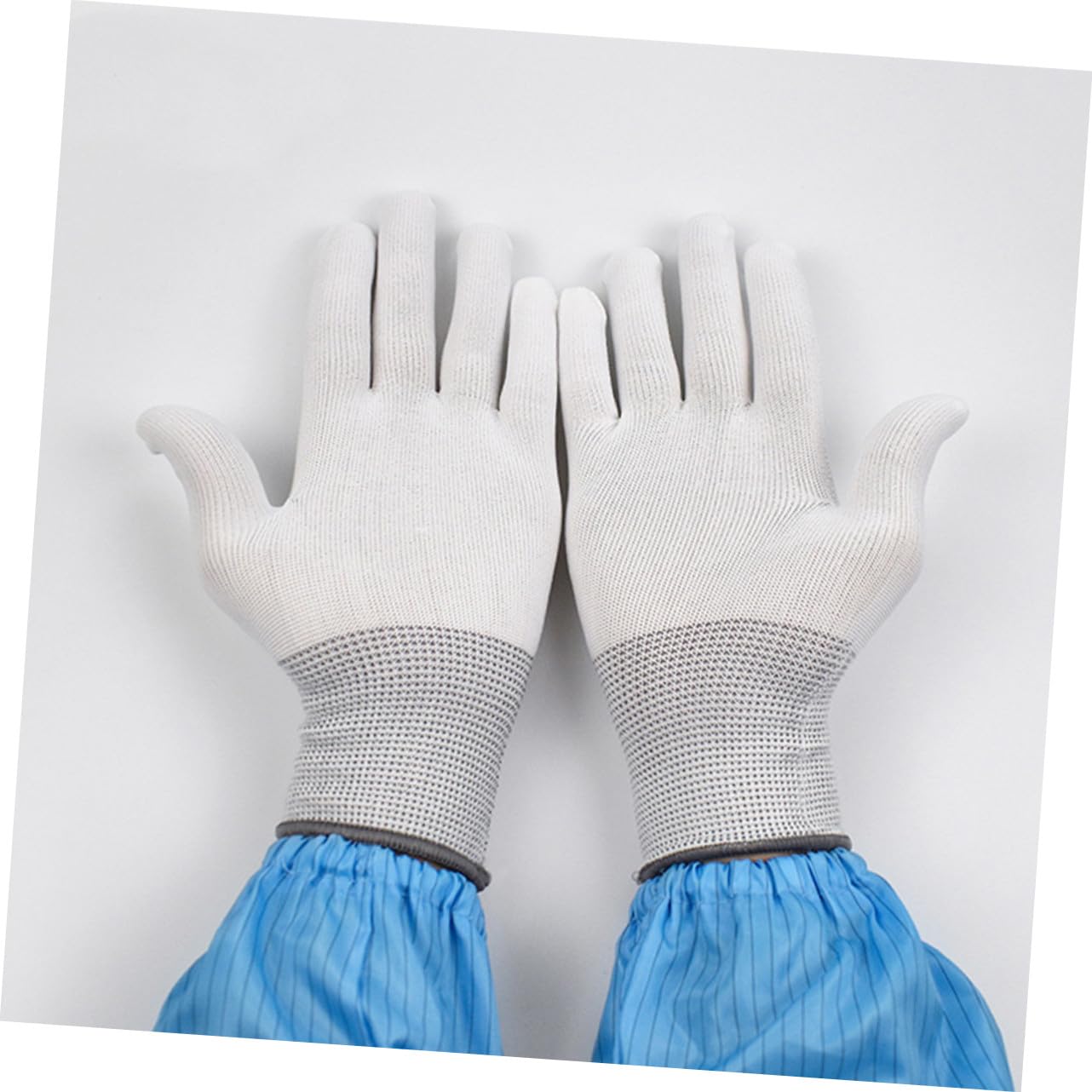 48 Paires Anti-statiques Nylon avec Revêtement PU Protection Thermique et Antidérapants Lot pour Travaux de Précision Industrielle