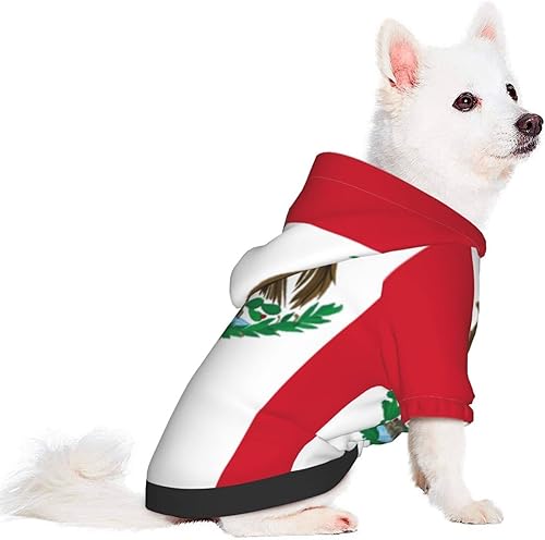 Miniatura 3 de Ropa para mascotas con la bandera de México, suéter con capucha para perro, sudaderas con capucha y chaquetas,