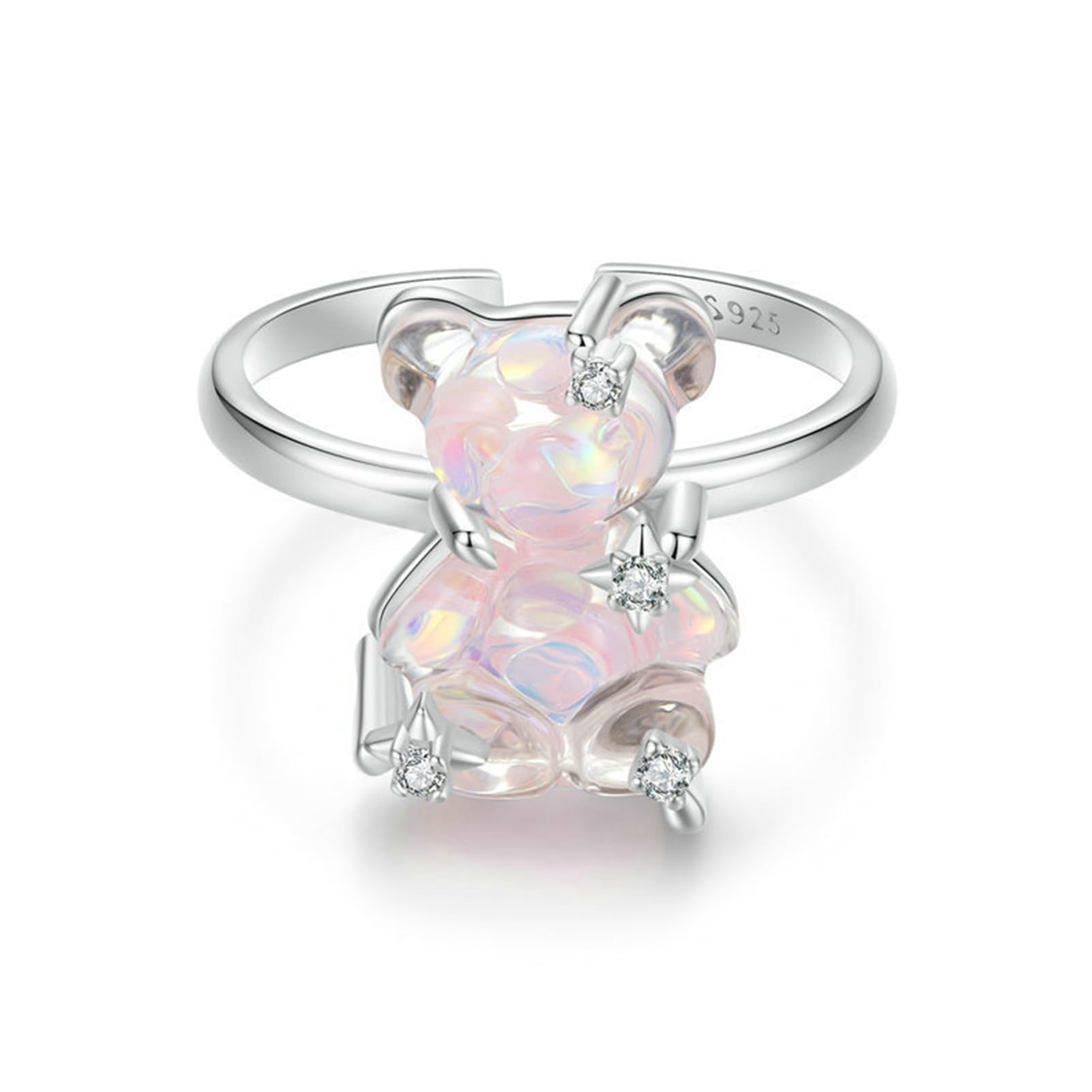 Alliance en argent s925 ajustable pour illuminer votre tenue de mariage