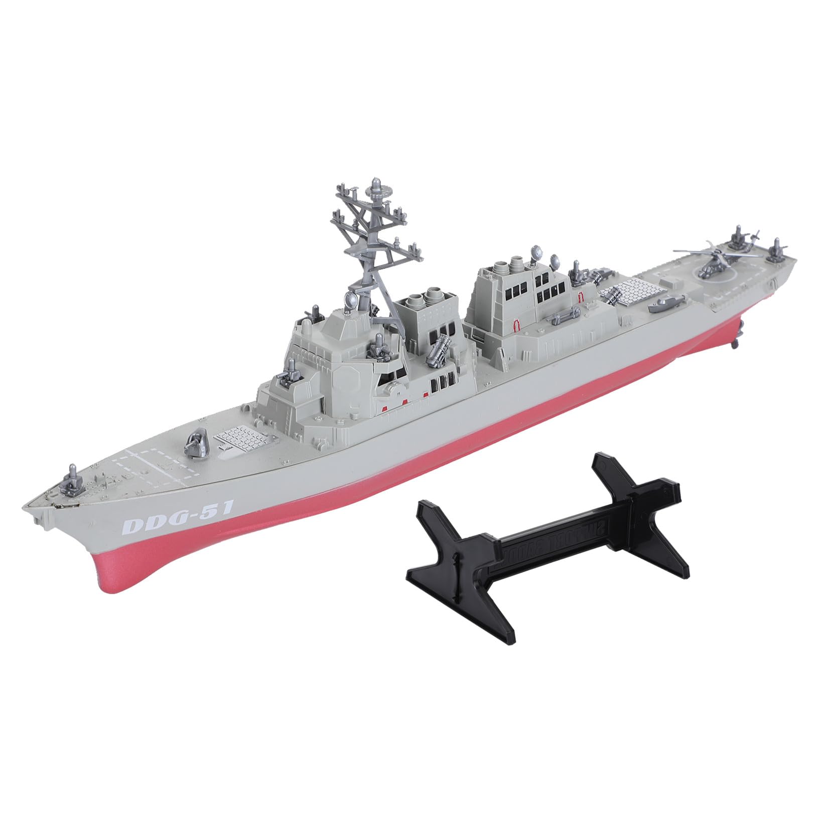 NOLITOY Maquette Bateau de Guerre en Plastique Blanc Modèle Navire Militaire pour Décoration de Chambre et Cadeau d'anniversaire Garçon
