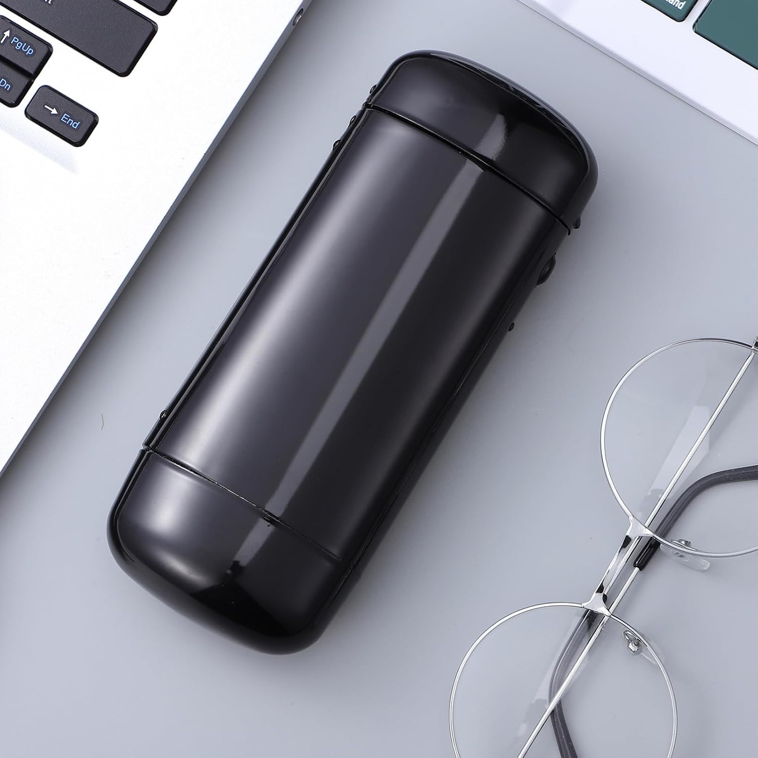 LIFKOME Metal Glasses Case Aluminum Eyeglass Case Hard Shell Glasses Case Pocket Slim Sunglasses case Portable Glasses Case