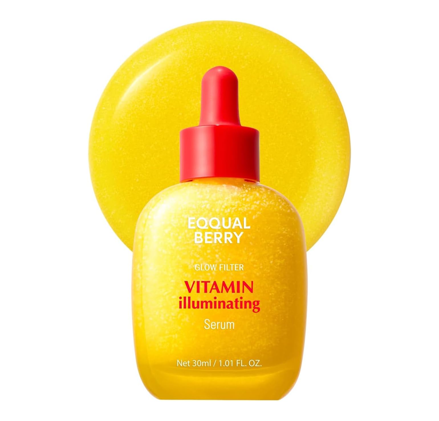 EQQUALBERRY Suero Facial Iluminador Vitamin Illuminating Serum - Coreano con 4% Niacinamida, Vitamina C, Ácido Hialurónico y Vitamina E, Manchas, 30 ml