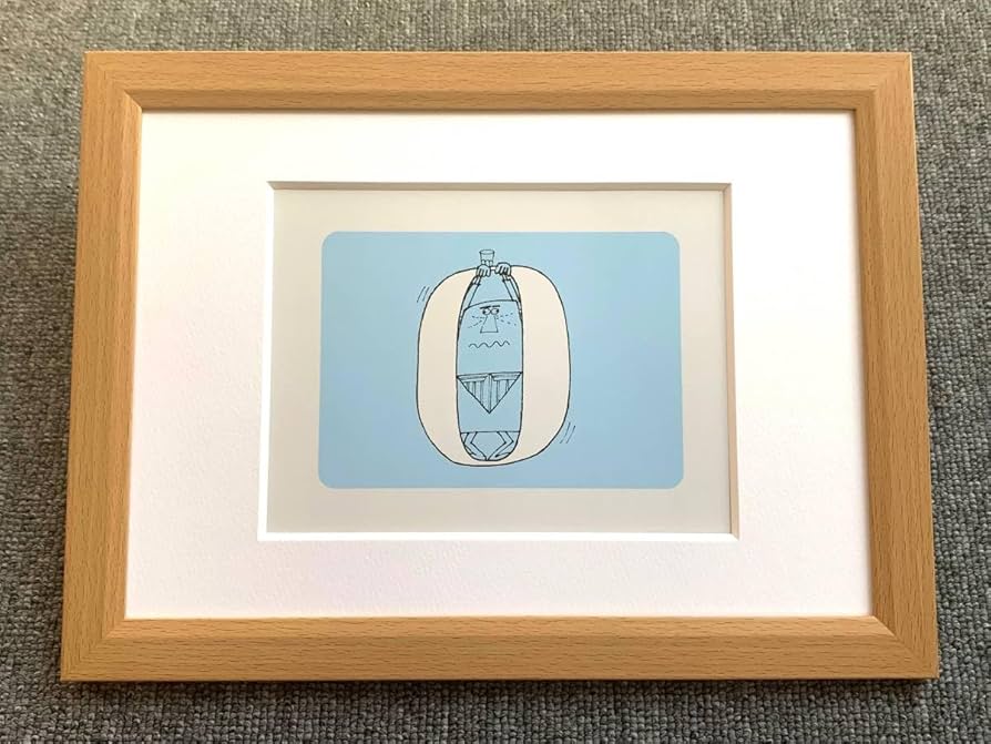 Amazon.co.jp: □柳原良平 アンクルトリス『O』B5サイズ 額入り 貴重