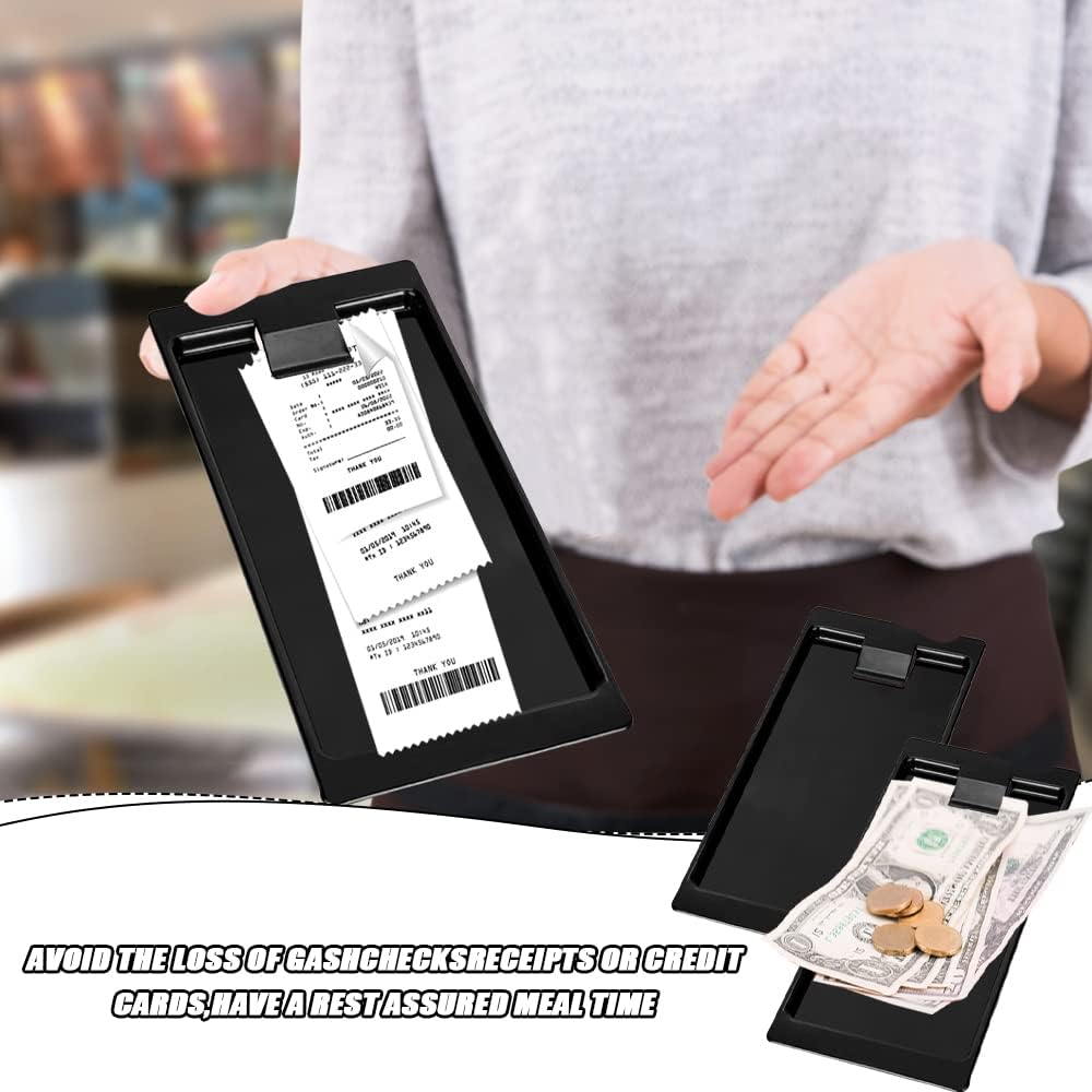 Buy 16 Pieces Restaurant Check Presenter Holder Black Check Card