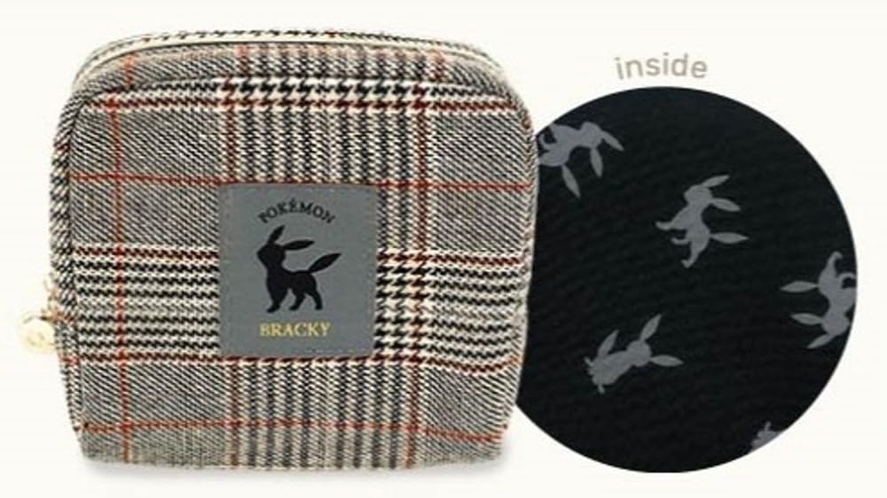 ポケットモンスターブラッキー　 Mini Square Pouch ブラック 本革ミニスクエアポーチ ブラッキー ｜【公式】ポケモンセンター