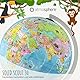Q atmosphere® Solid Scout 30 - Kinder-Globus - beleuchteter 30cm Globus mit stabilem, drehbarem Standfuß, deutsches Kartenbild mit vielen Abbildungen für Kinder und Jugendliche inkl. Infoheft, LED