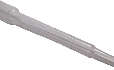 Transfer Pipet, 3mL, PE, Non-Sterile, (10 packs of 100 pipets)