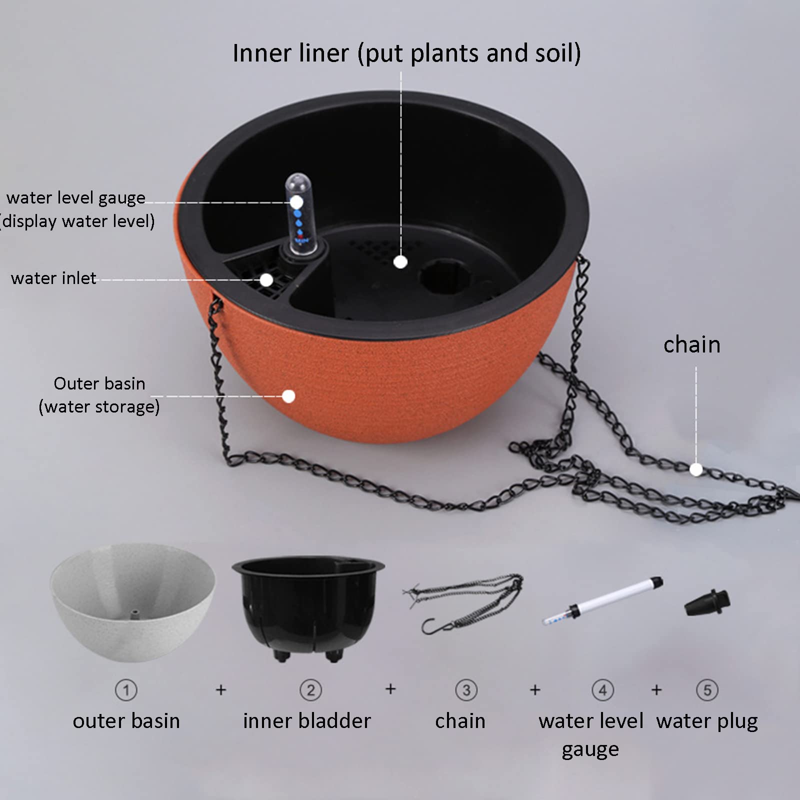 Hängende Pflanzgefäße Pflanzenbügel Blumenampel Metall Modern Boho Moderne Pflanzenaufhänger Minimalistische Wohnkultur Blumentopf Hängend Balkone Wanddekoration Blumentöpfe Pflanzenhalter,Weiß