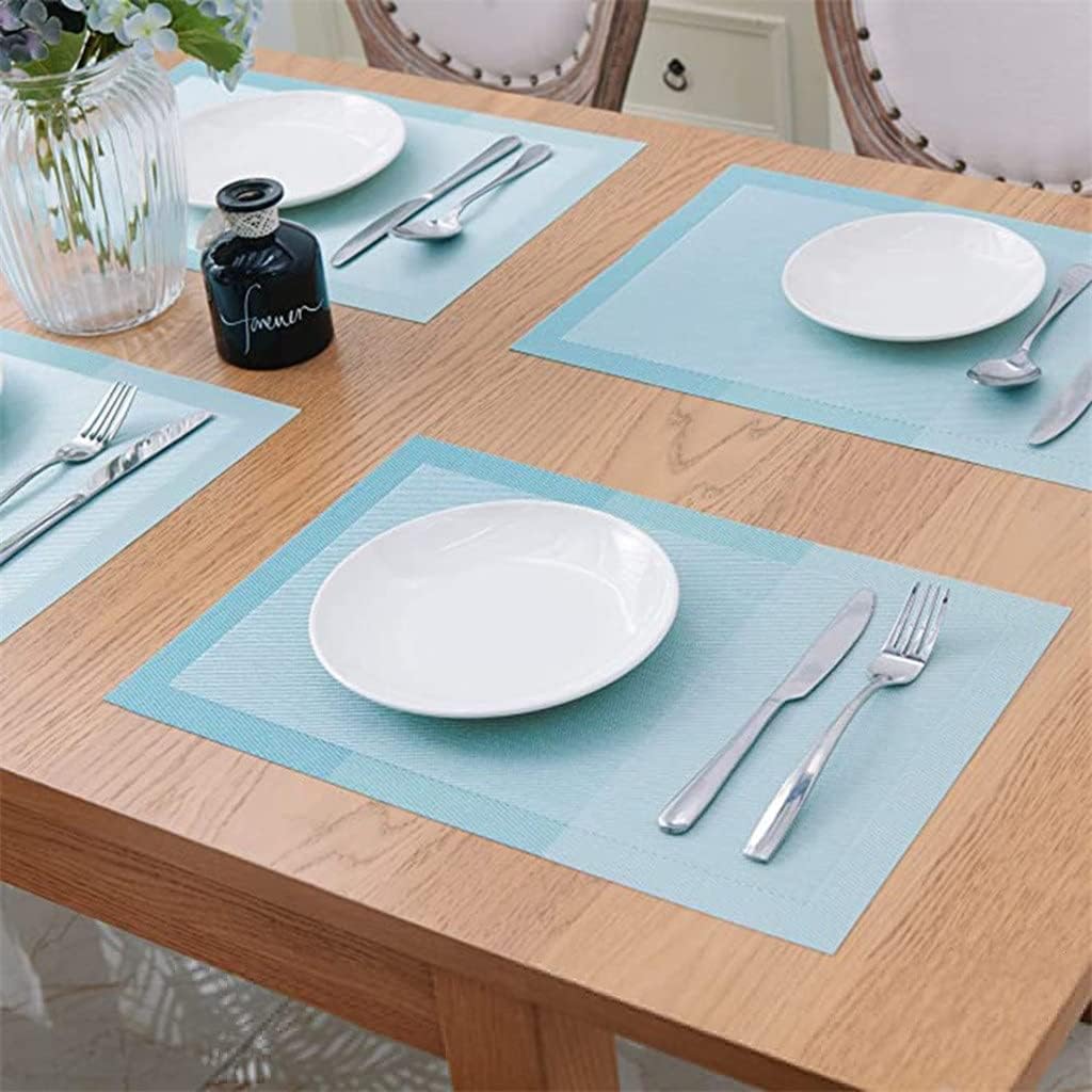 4-Piece Set PVC Washable Placemat Table Mat Placemat Set Kitchen Accessories Coaster Wine Mat Table Decoration