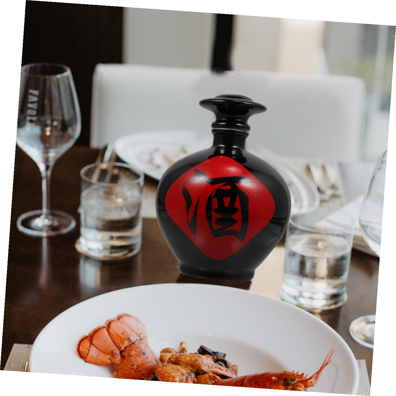 Zerodeko Bottiglia di Ceramica Spessa Ermetica per Conservazione Alimenti, Vaso Rotondo in Ceramica Sicura per Contatto Alimentare, per Fermentazione e Regalo di Inaugurazione Casa