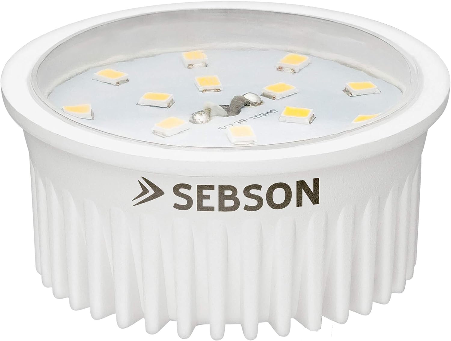 SEBSON Module LED 5W 400lm Blanc Chaud 3000K ø50x26mm 230V - Lot de 10 | Ultra Plat, Non Dimmable, Remplace Lampe GU10 MR16, Ampoule pour Spots Encastrables