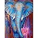 AJleil Puzzle 1000 Piezas Decoración Animal Pintura Regalo Elefante Azul Puzzle 1000 Piezas paisajes Juego de Habilidad para Toda la Familia, Colorido Juego de ubicación.50x75cm(20x30inch)