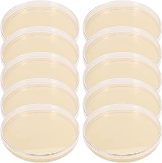 Generic Pre Poured Agar Plates:LB//Agar Plates Pre Poured Nutrient Agar Petri Dishes for Science Fair Projects(10 pcs)