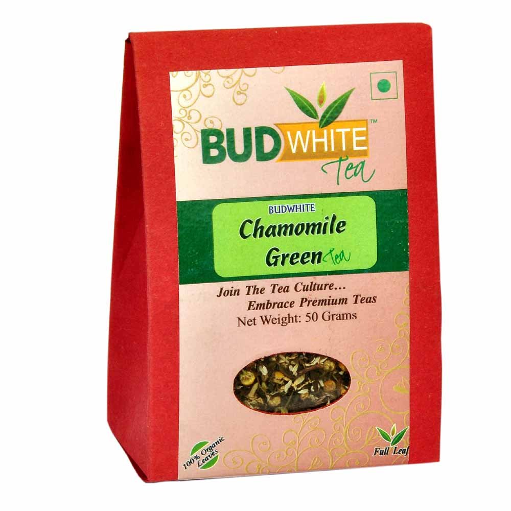 Budwhite Chamomile Green Tea, 50g