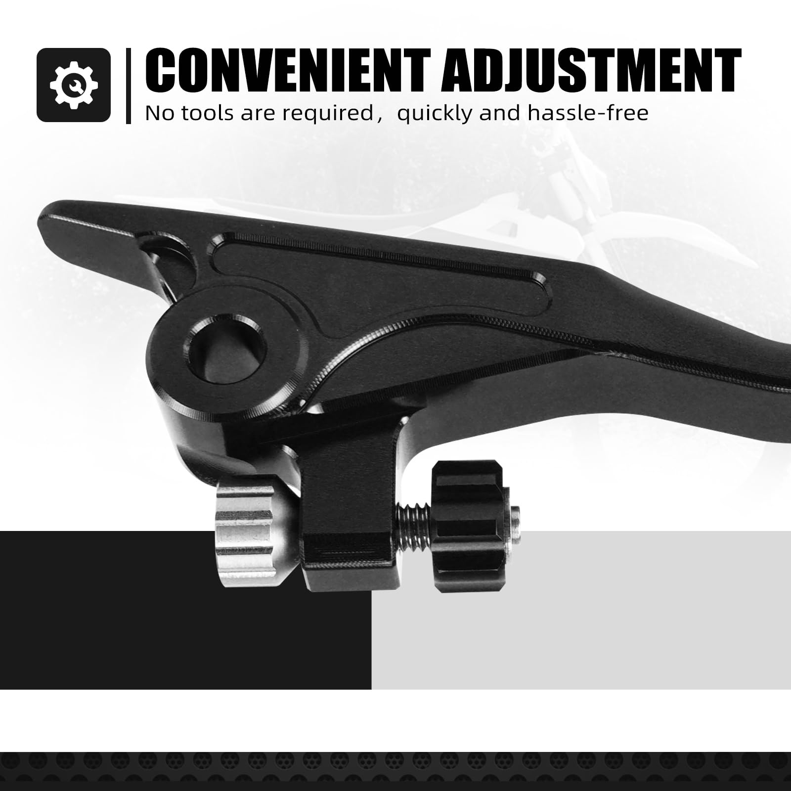 NICECNC Schwarzer Shorty-Bremshebel, Compatible with 125–450 XC/SX/XCF/SXF 2014–2025, Compatible with 125–501 TE/TC/FE/FC 2014–2015, Billet-Aluminium, Siehe Passform