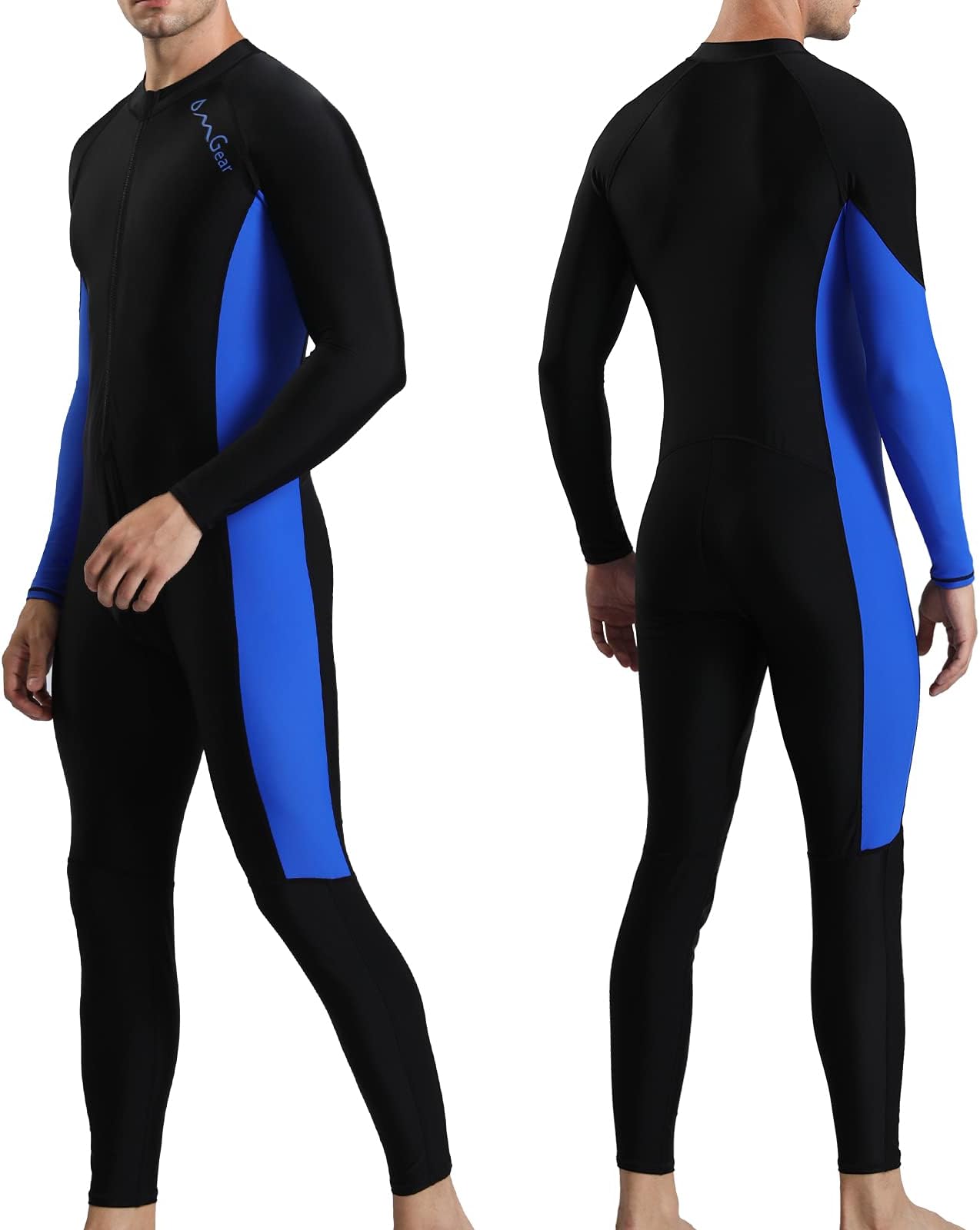 OMGear Dive Skin for Women Men Snorkel Suit Full Body Swimsuit Quick Dry Thin Diving Suit UV Protection Rash Guard Long Sleeve Swimwear Swimming Kayaking Snorkeling Gear