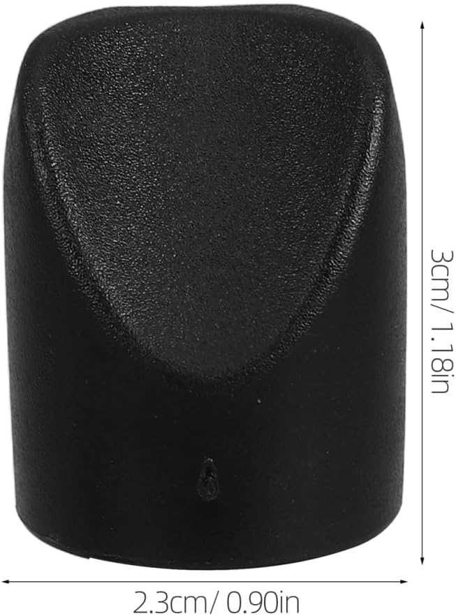 8pcs Black Folding Chair Stabilizer Caps Plastic End Caps for Enhanced Stability Outdoor Events and Patio Furniture