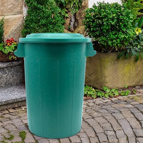 Spetebo Universaltonne 70 Liter mit Deckel und 2 Tragegriffen in grün