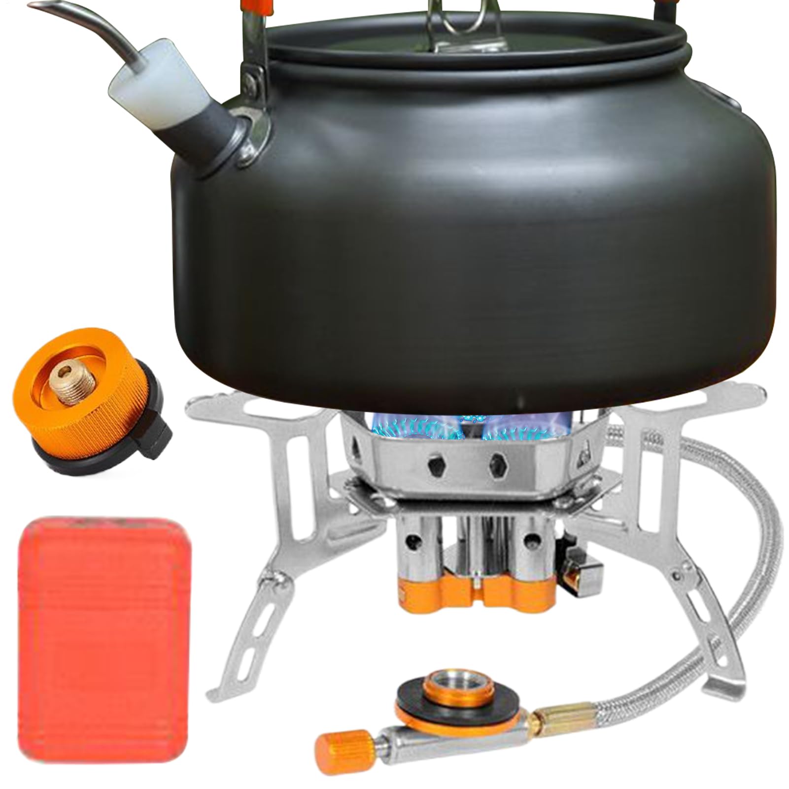 Réchaud de camping portable en acier avec brûleur stable 2800W