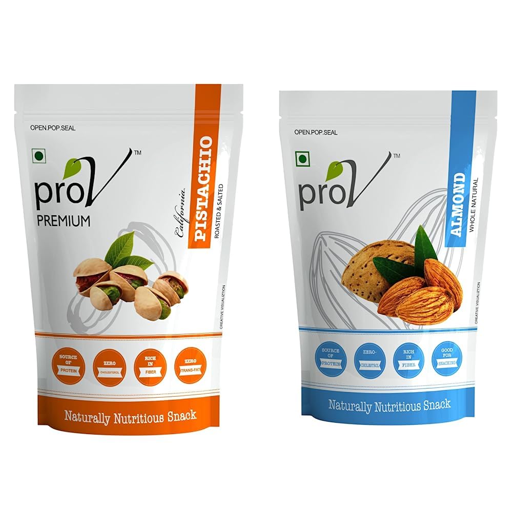 proV 500G Daily Combo: Pista California Salted & Natural Almonds (250 Gm * 2), Dry Fruit (B0C93FMTFV) Amazon Price History, Amazon Price Tracker