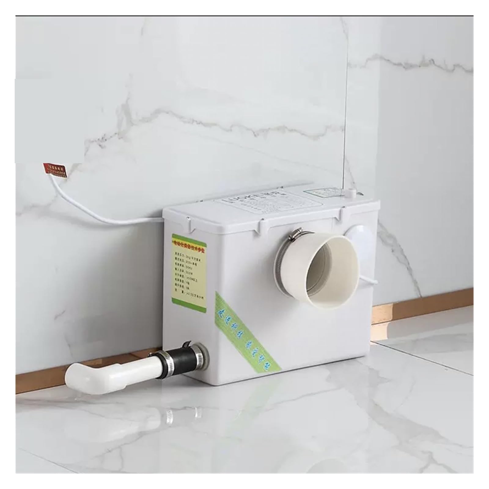 Bomba pulverizadora sanitaria de 500W, tratamiento automático, bañera triturada, fregadero, pulverizador eléctrico, tanque séptico, elevador de aguas residuales Aplicaciones versátiles