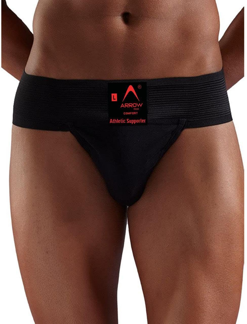 arrowmax Comfort Gym Supporter for Running Cricket Fitness Cycling Supporter (Comfort-Black)-picture-24