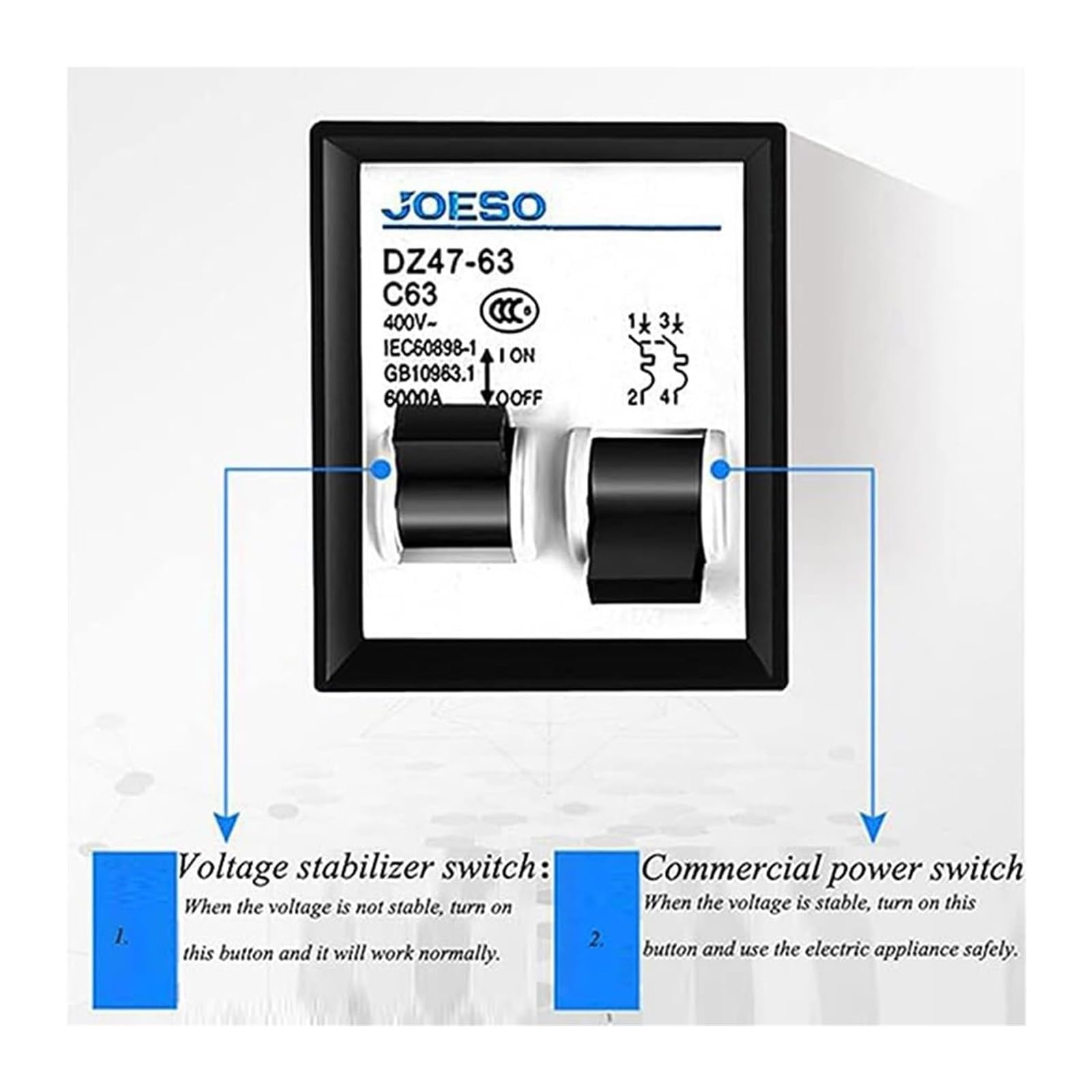 Stabilisateur de puissance pour la maison de 220 V, montage mural pour usage domestique de 15 000 W, protection contre les surtensions, petit stabilisateur de tension CA
