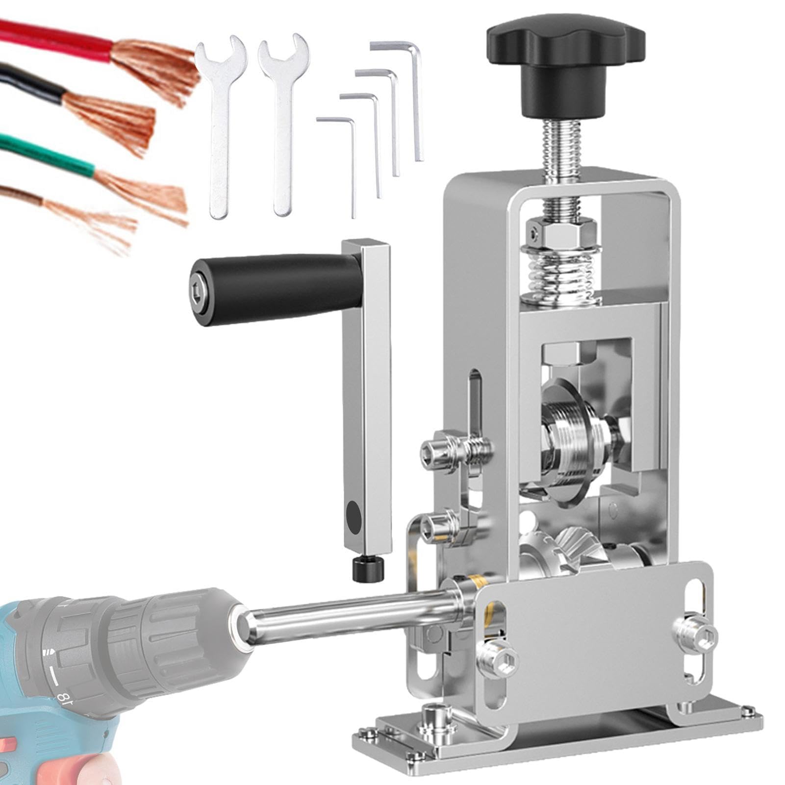 Ehoter New Copper Wire Stripper Machine 2024 Manual Wire Stripping Machine Drill Powered Wire Stripper Machine Portable Wire Stripping Machine For Scrap Copper Recycling (New)
