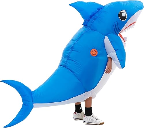 Miniatura 4 de HSCTEK Disfraz de tiburón inflable para niños