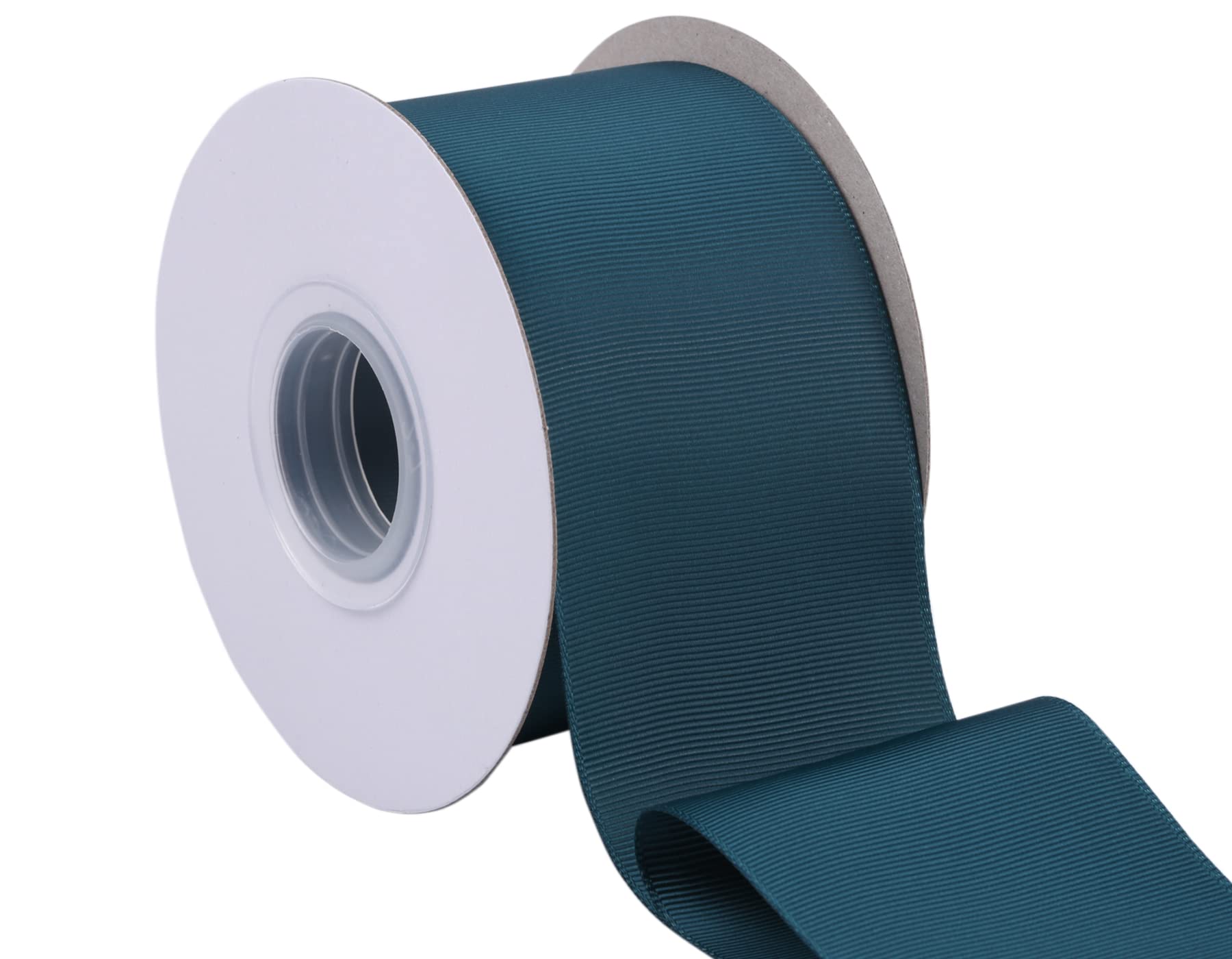 Fondersy 63mm X 22M Solid Grosgrain Ribbon for Gift Wrapping Parties Wedding Decoration, Crafts Sewing(Teal) - Image 3