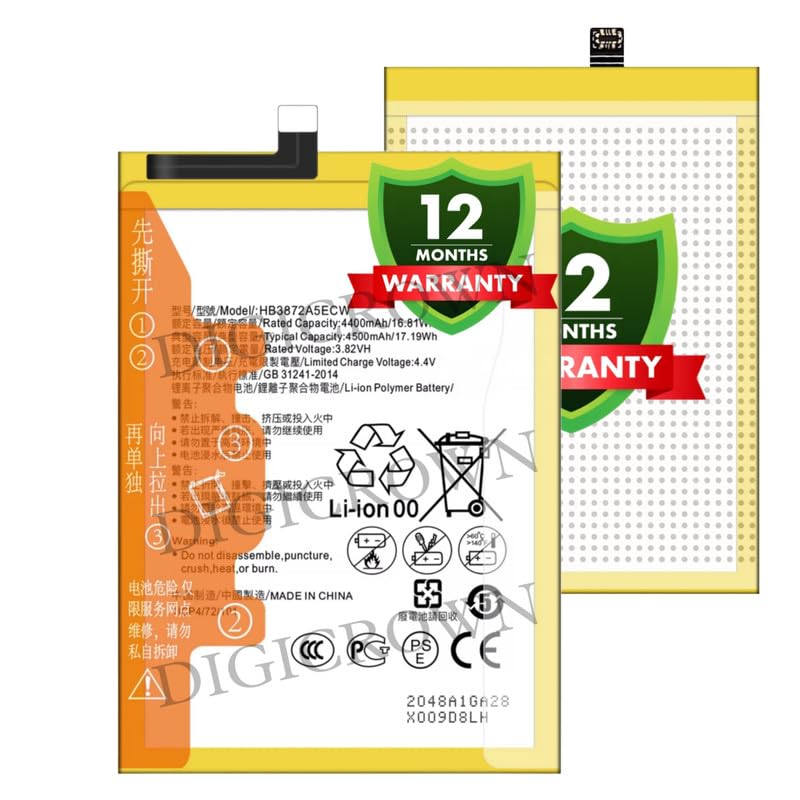 Image of Original HB3872A5ECW Battery Compatible for Huawei Honor Note 8 (Honor V8 Max) (EDI-AL10) - (4500mAh) - 1 Year Warranty