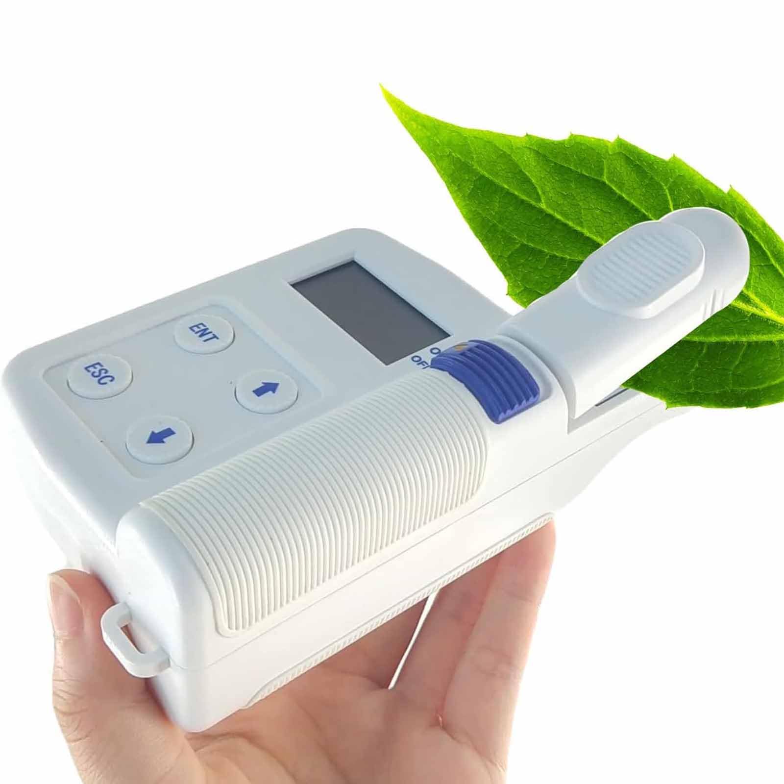 Chlorophylle Portable - Plage De Mesure SPAD De 0,0 À 990,99 %, Détection Rapide Des Plantes En 0,8 s, Stockage De Données De 16 Go Et Interface USB, Sélectionnable En Chinois Et En Anglais ,White