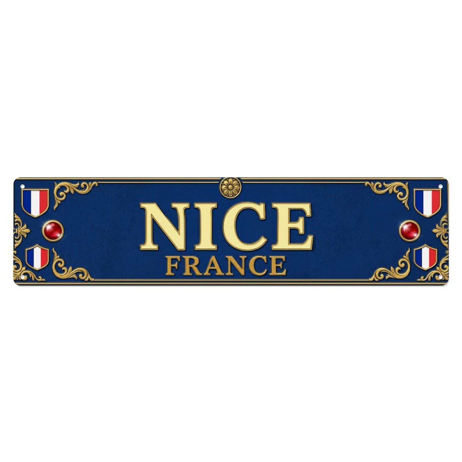 Metal Tin Sign Vintage Nice France