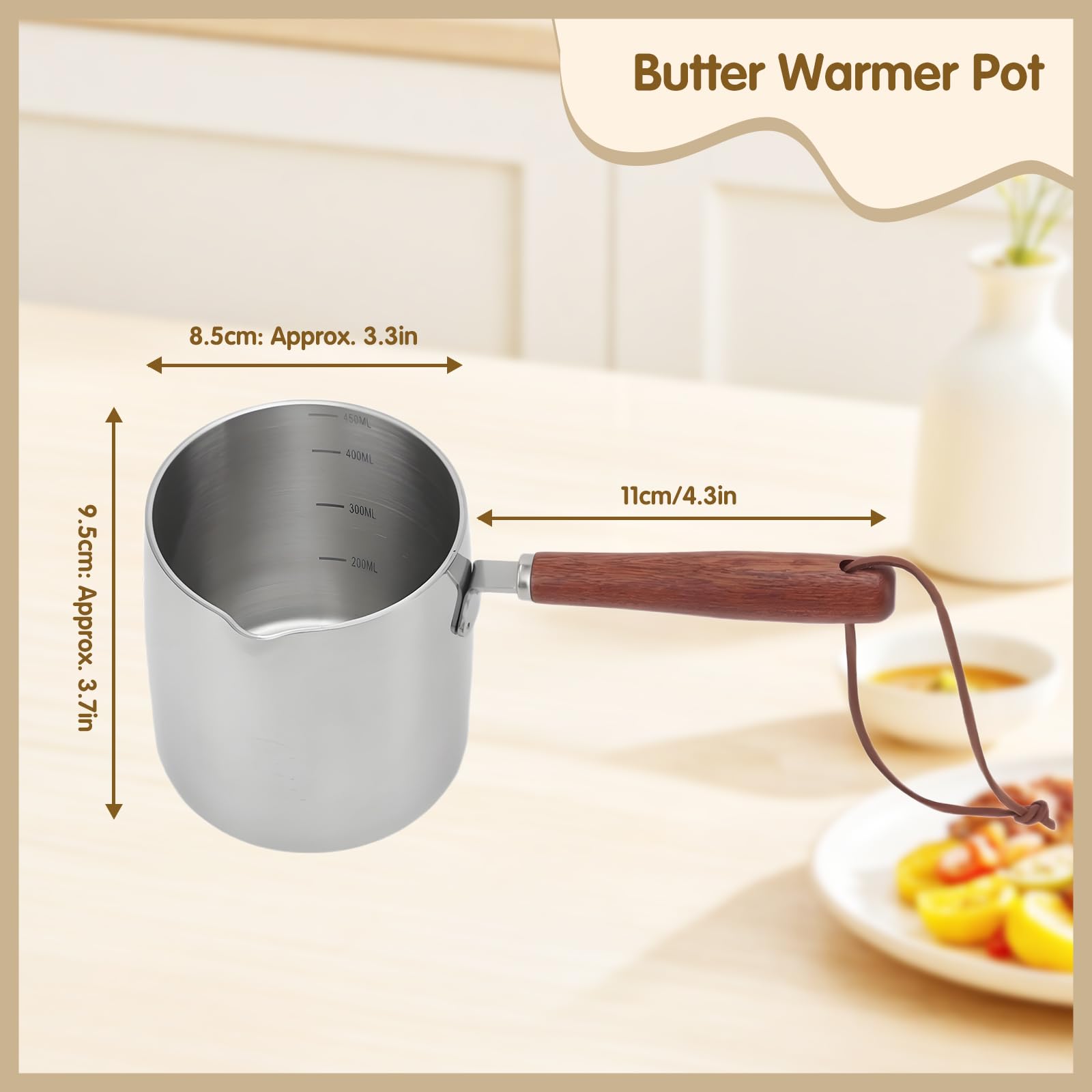 Pot à Lait, Chauffe-Beurre Pot Rapide Petit Pot Petite Casserole Caractéristiques Améliorées