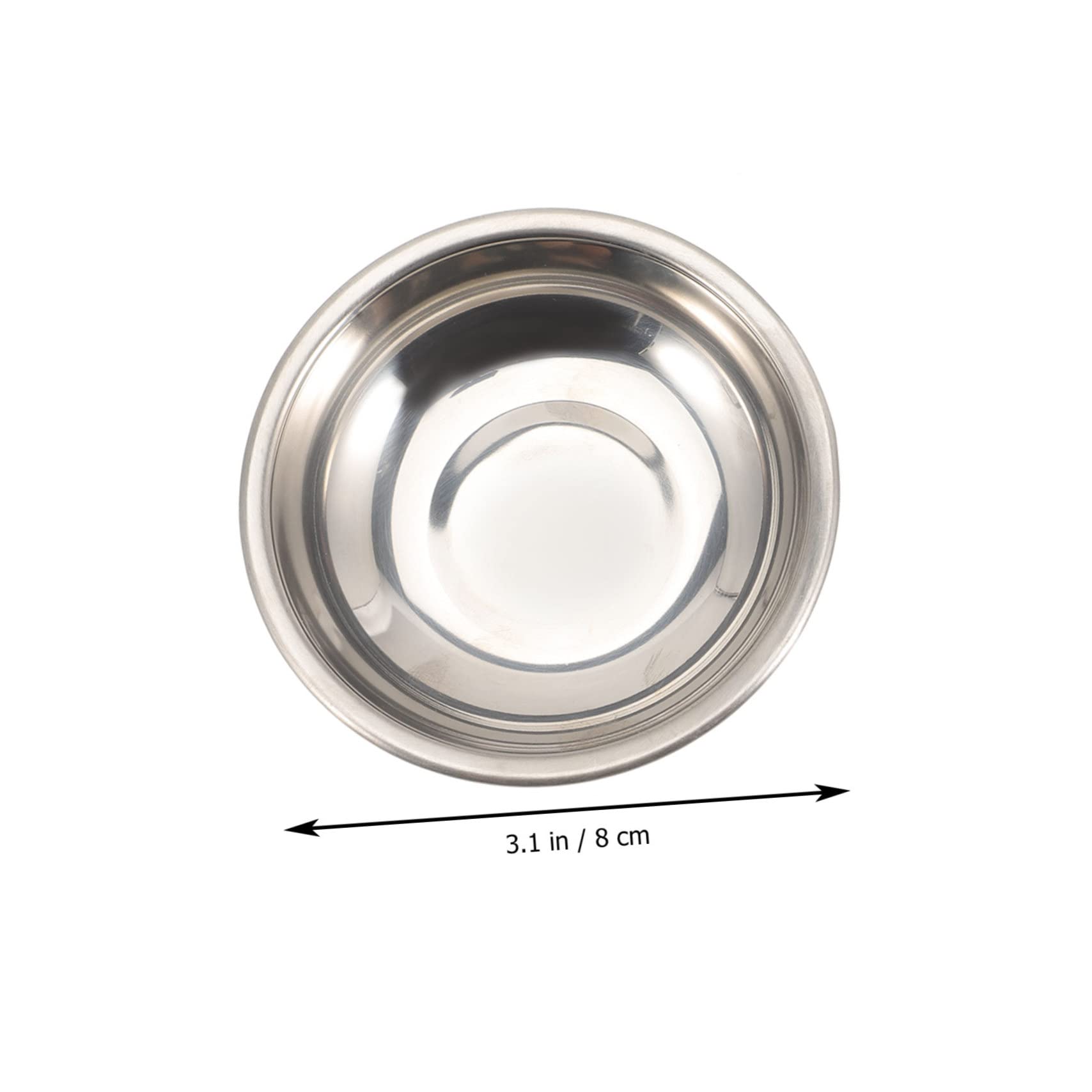 Angoily 2pcs Stone Measuring Cup Gem Scale Tray Stainless Steel Weighing Dishes Pointed Spout