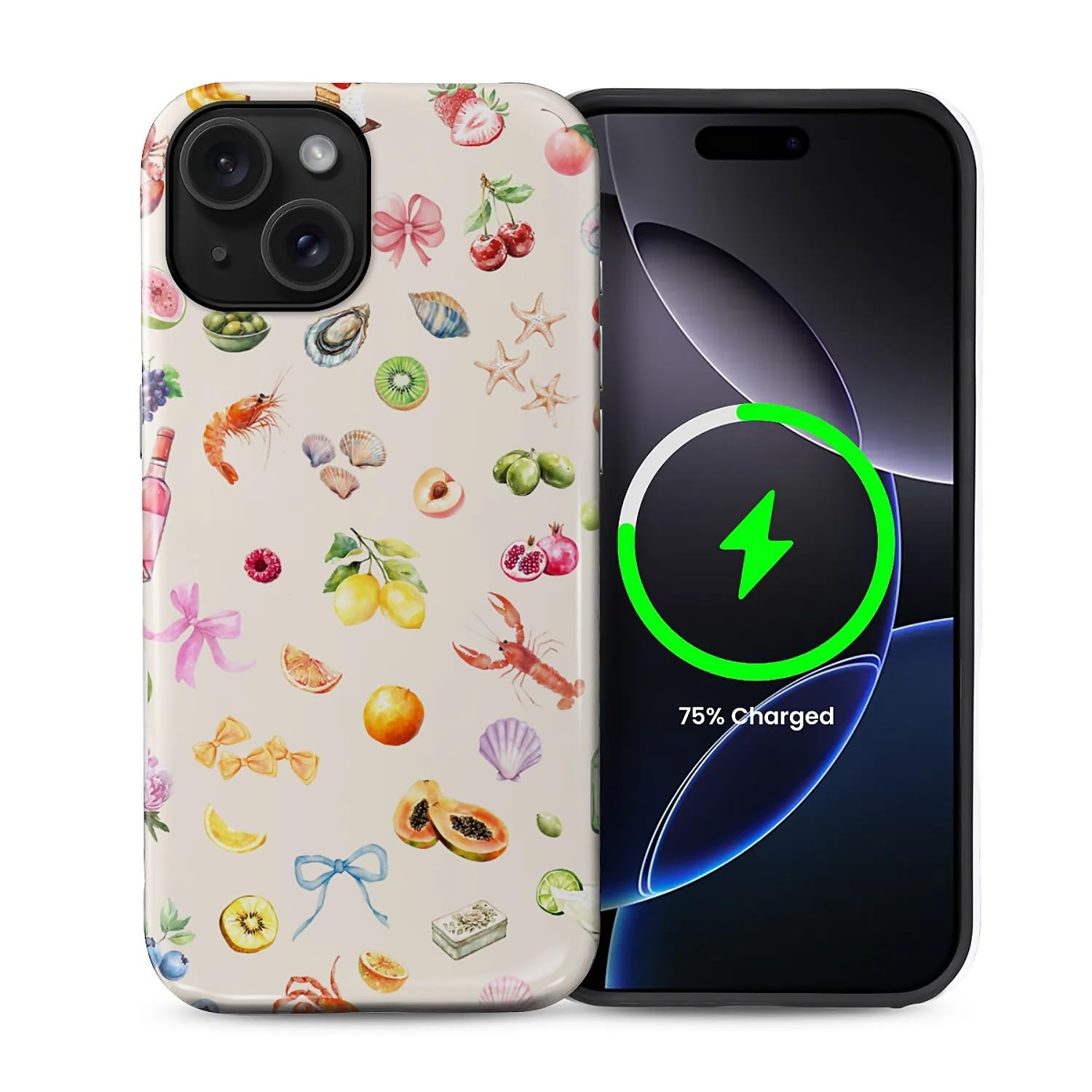 Yuning419 Case Compatible with iPhone 15 [Compatible with MagSafe] Hybrid 2-Layer Hard Shell Protection Case, Shockproof Protective Magnetic Cover for