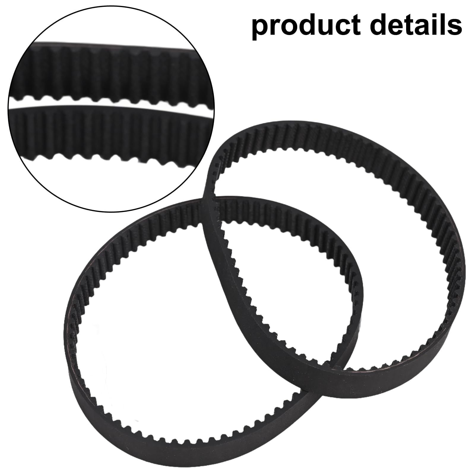 2 Cinghie di Trasmissione per pialla PHO 15-82 16-82 20-82 in Gomma di Alta qualità Flessibile Robusta Facile da installare 2604736001