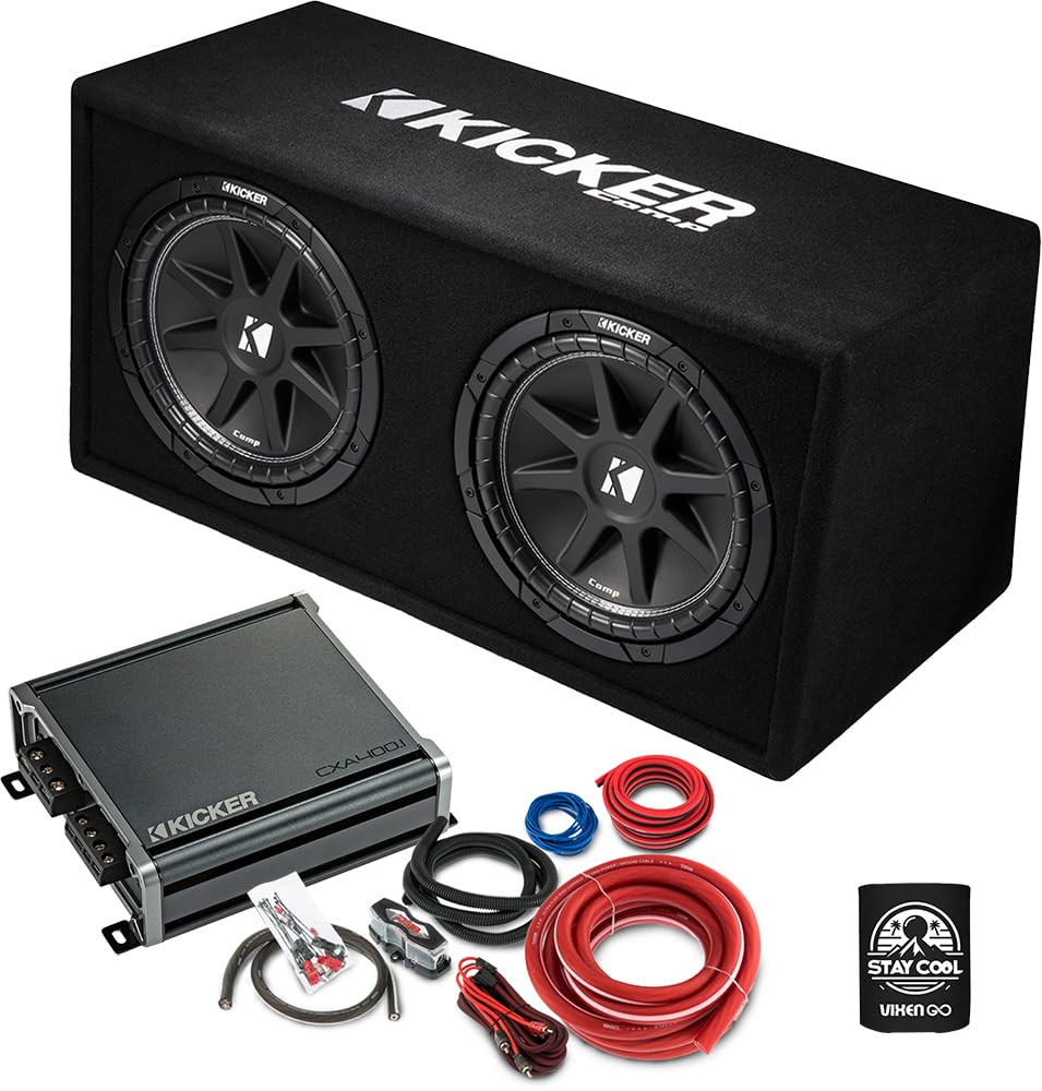 Amazon.com: KICKER Subwoofer and Amp Package of 3 Items - 12