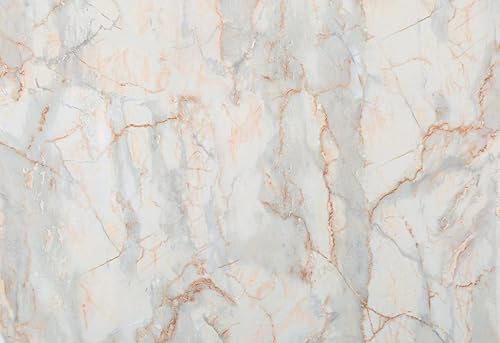 Miniatura 9 de Papel tapiz de mármol azul dorado grueso de 24 x 197 pulgadas de ancho, impermeable, con textura brillante, papel de contacto de mármol, envoltura