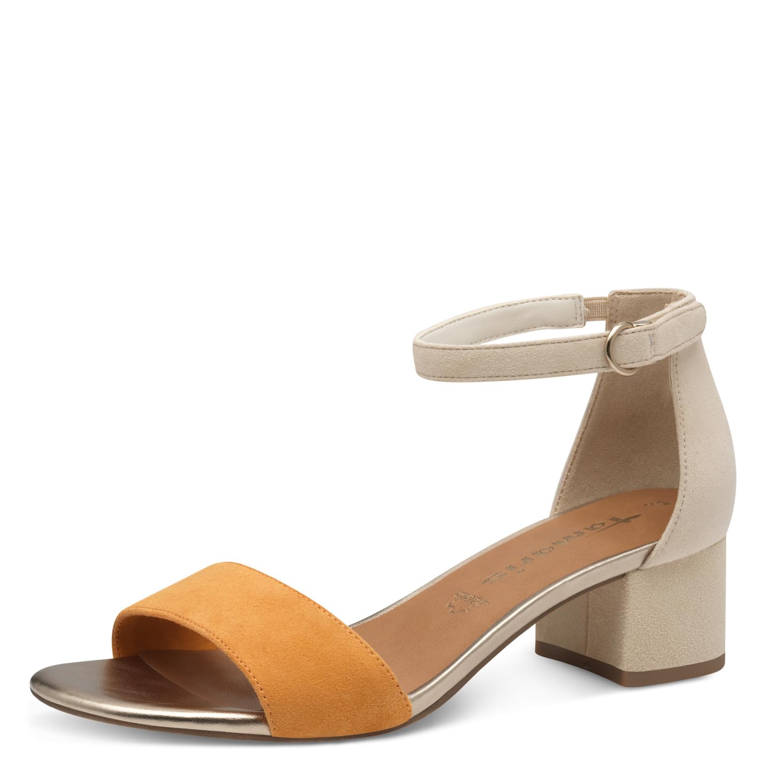 Tamaris Women's Block Heel Sandals, Orange, 5 UK
