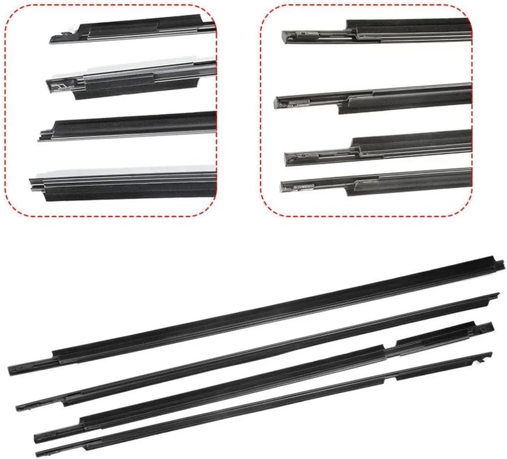に適合する ランドクルーザー に適合する プラド 120 シリーズ 2003-2009 4 個入り 車の外側の窓用ゴム製ウェザースト