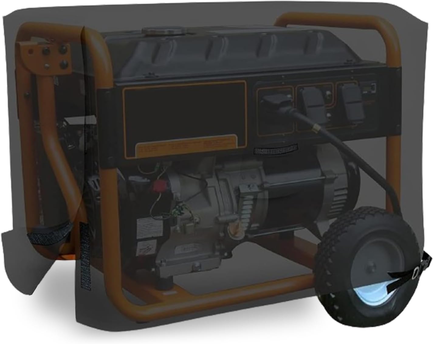 Covers & all Outdoor Generator Cover, 18 Oz Heavy Duty Waterproof UV & Weather Resistant, Universal Portable Equipment Storage Protector with Air Vents & Drawstrings (20"W X 15"D X 17"H, Black)